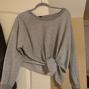 grey sweater